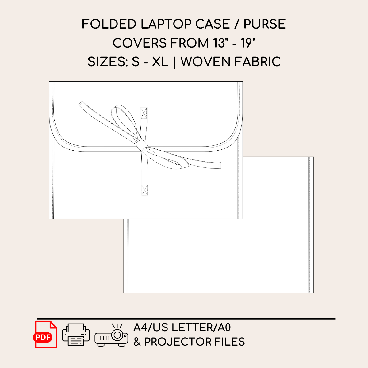 Folded laptop / book case