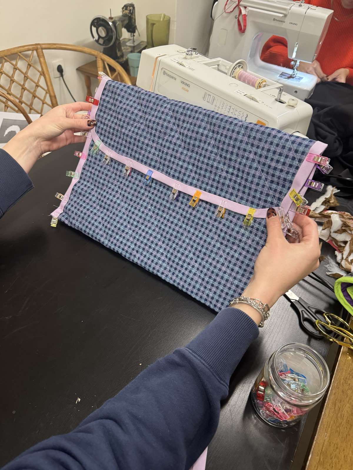 Folded laptop / book case