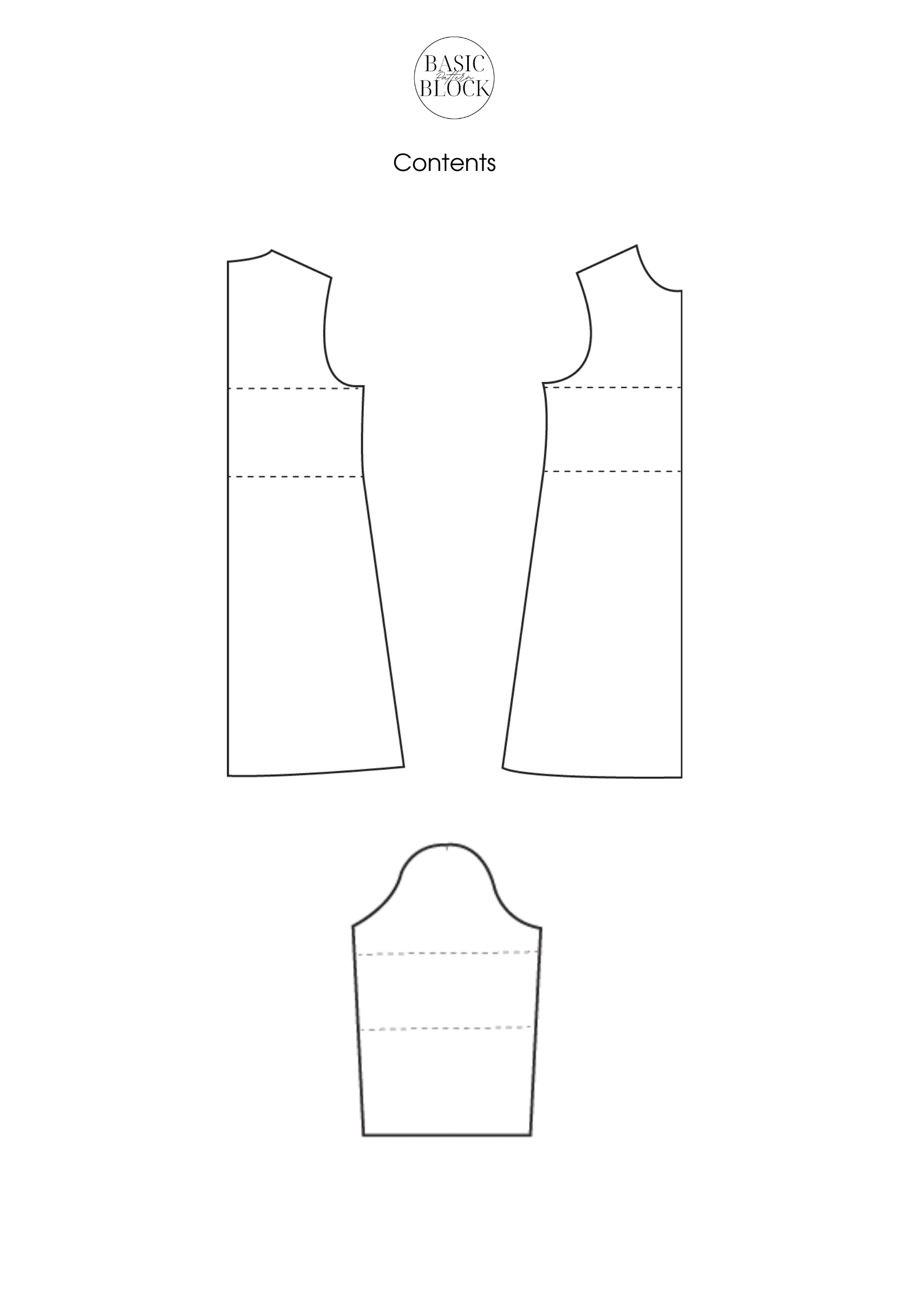 Girls Dress | Sewing Pattern Block | Woven | 1-12 - Basic Pattern Block