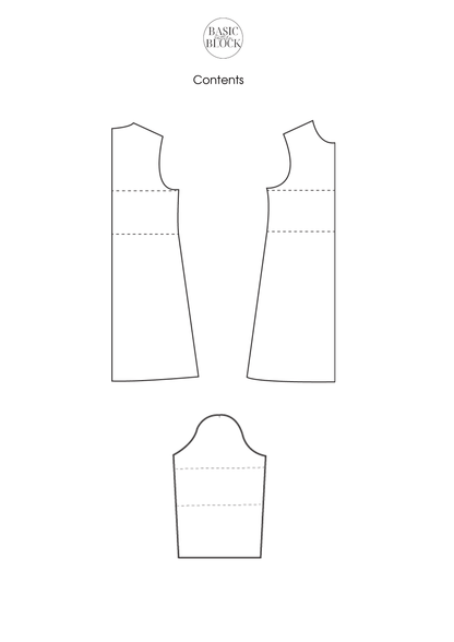 Girls Dress | Sewing Pattern Block | Woven | 1-12 - Basic Pattern Block
