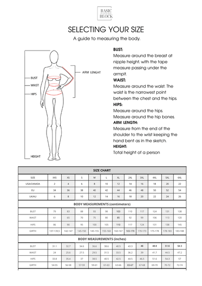 Bell Sleeve | Sewing Pattern Block | XXS-6XL - Basic Pattern Block