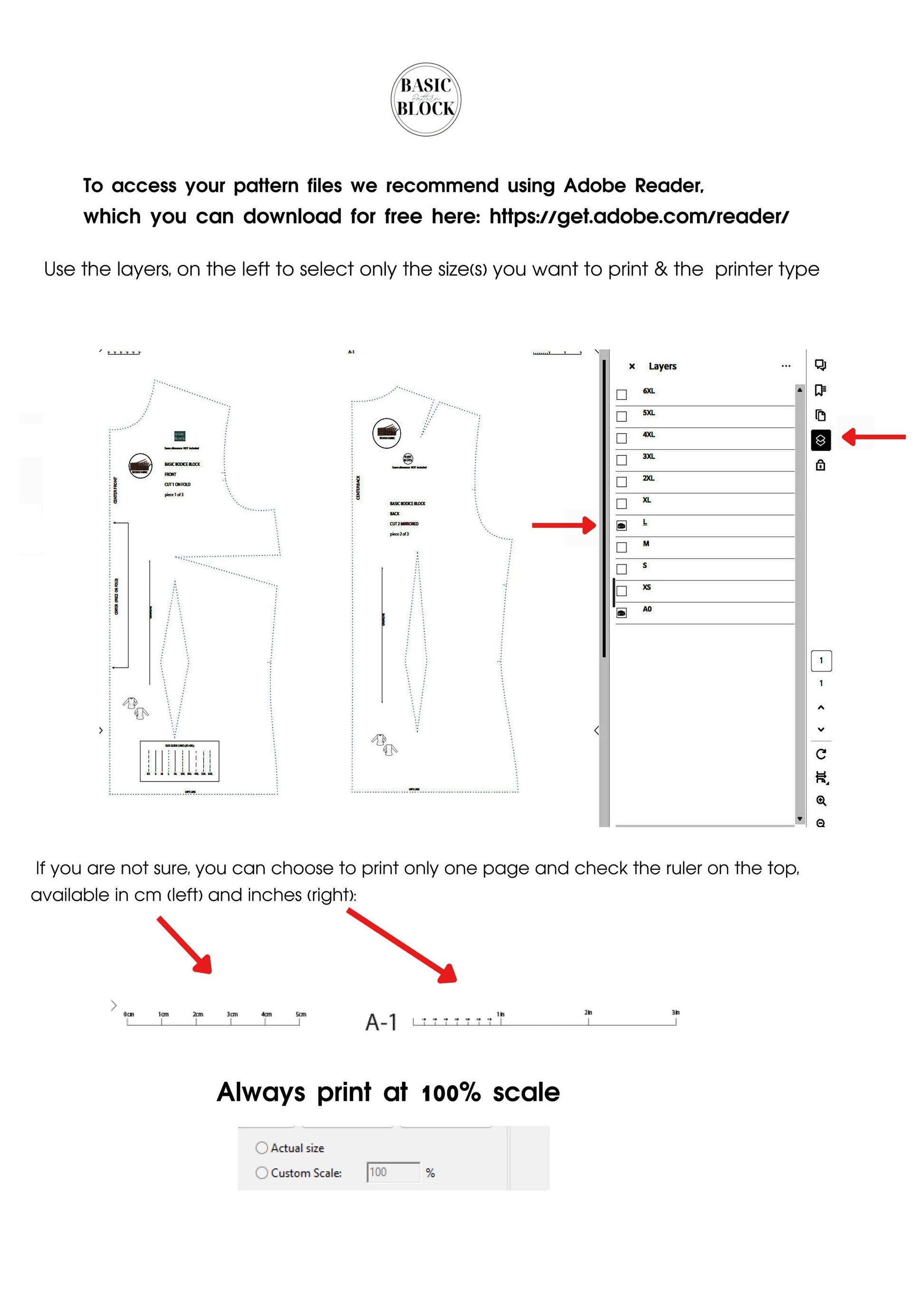 Tank Top Sleeveless | Sewing Pattern Block | Woven | XXS-6XL - Basic Pattern Block