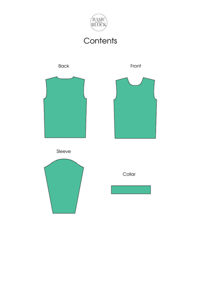 PDF Kid's Sweater Sewing Pattern Block | Easy Kid's Sewing Pattern | Children Pdf T-shirt Pattern | Boys Sewing Pattern | Sizes 6-16 - Basic Pattern Block