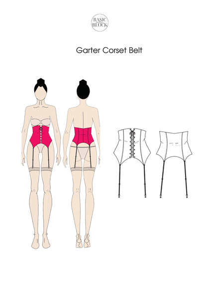 5 Corset Bodice Sewing Patterns Blocks | Woven | BUNDLE | XS-3XL - Basic Pattern Block