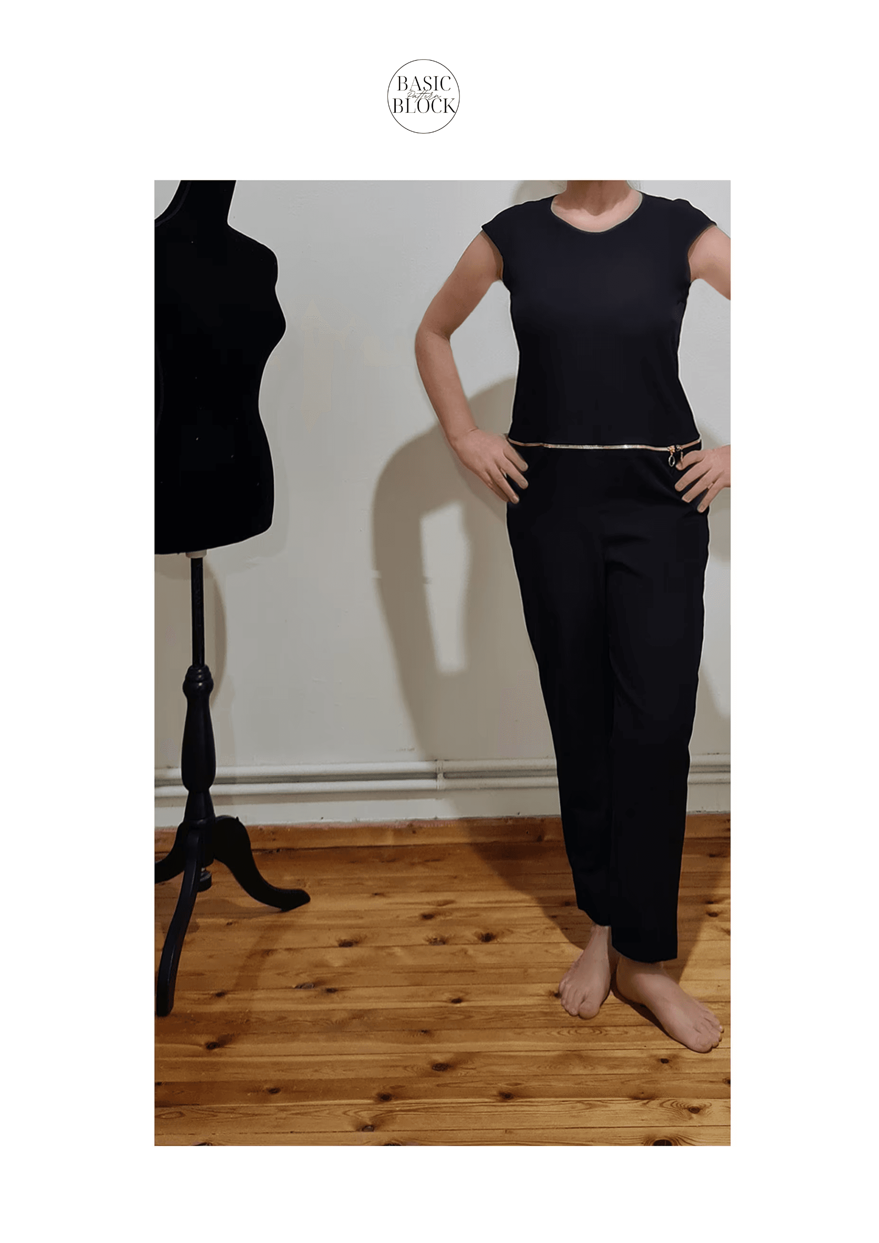 Jumpsuit Long Sleeve | Sewing Pattern Block | Woven | XXS-6XL - Basic Pattern Block