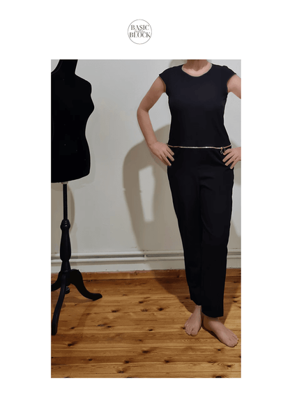Jumpsuit Long Sleeve | Sewing Pattern Block | Woven | XXS-6XL - Basic Pattern Block