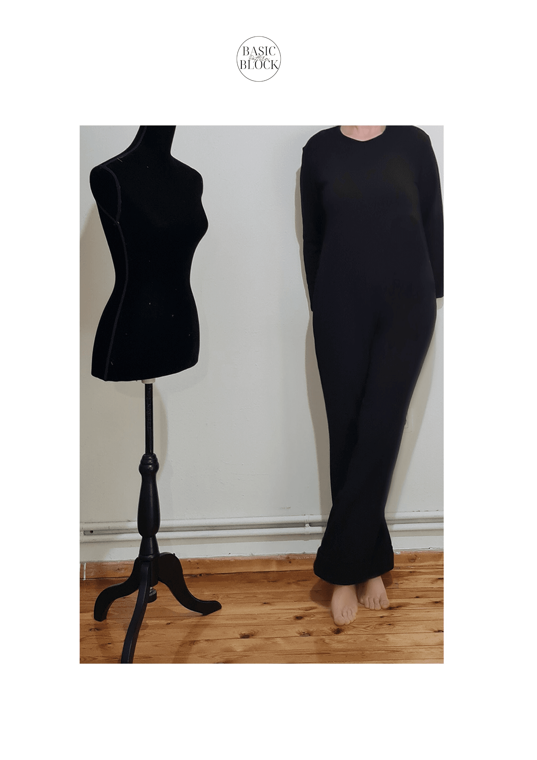 Jumpsuit Long Sleeve | Sewing Pattern Block | Woven | XXS-6XL - Basic Pattern Block