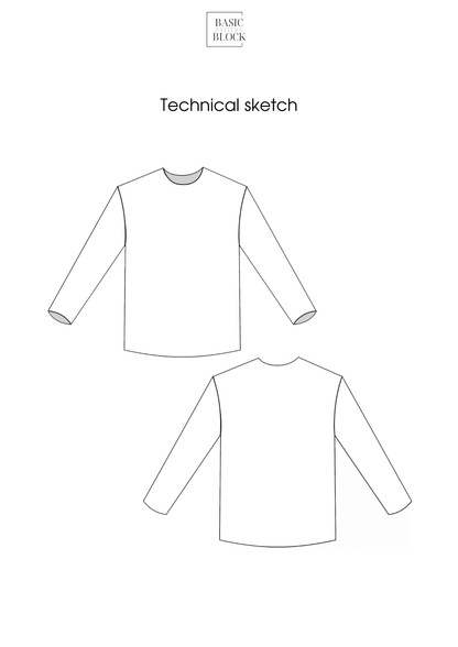 Men Basic Bodice | Sewing Pattern Block | Woven | XXS-6XL - Basic Pattern Block