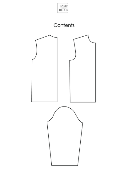 Men Basic Bodice | Sewing Pattern Block | Woven | XXS-6XL - Basic Pattern Block