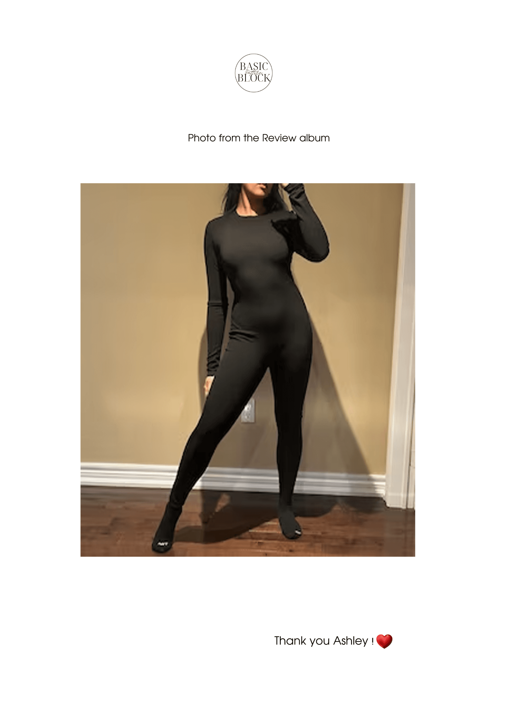 Catsuit Seamless Front Sewing Pattern Block | Knitted | XXS-6XL - Basic Pattern Block