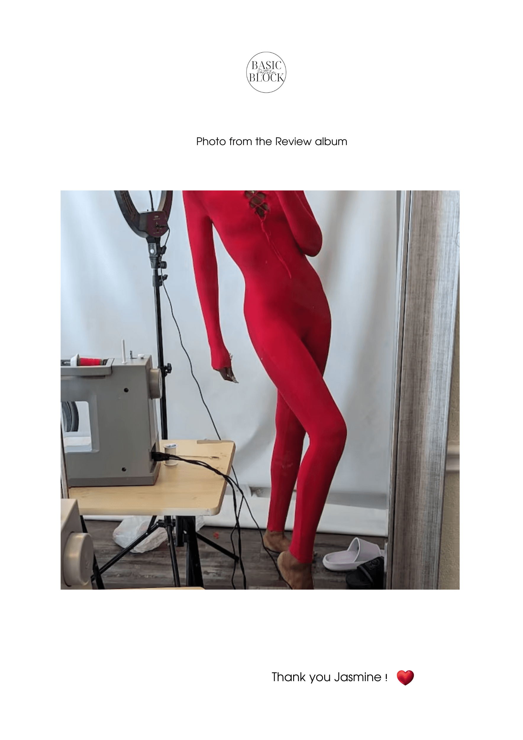 Catsuit Seamless Front Sewing Pattern Block | Knitted | XXS-6XL - Basic Pattern Block