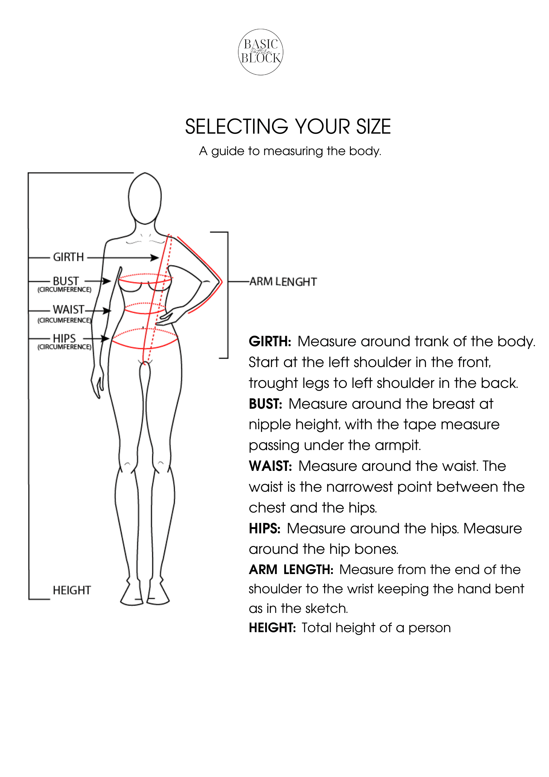 4 Leotard Hips Cut Variation | Sewing Pattern Block | Knitted | XXS-6XL - Basic Pattern Block
