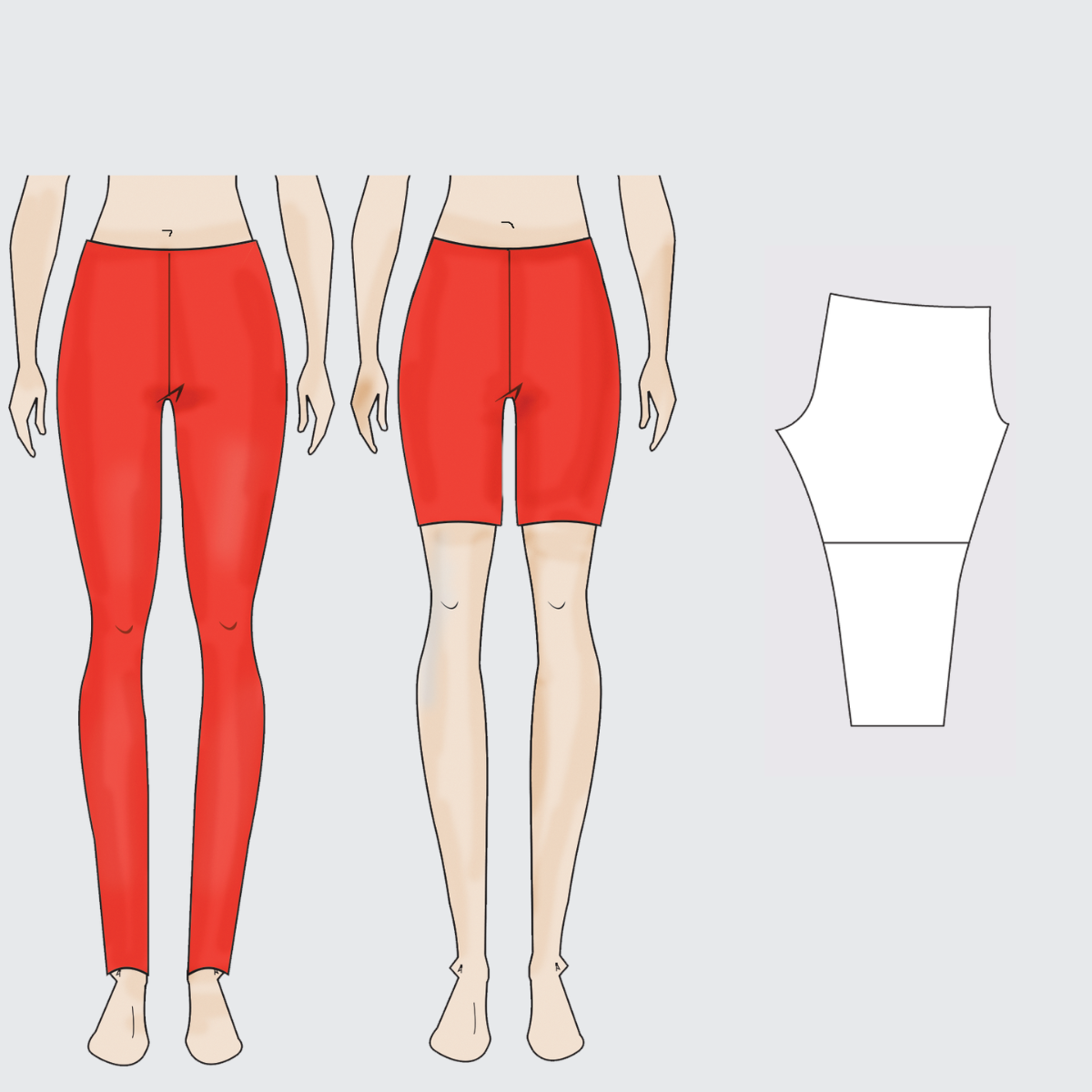 WOMEN BASIC LEGGINGS LENGTH VARIATIONS