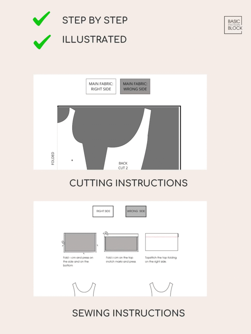 Versatile Cross-Back Apron PDF Sewing Pattern | All Sizes - Image 2