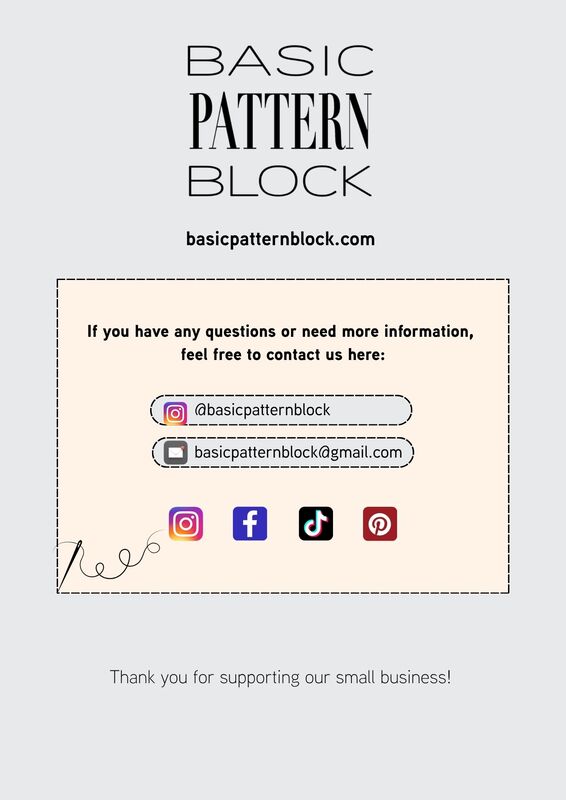 bustier sewing pattern block