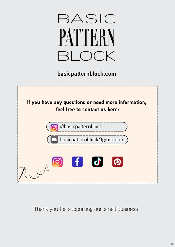 Men’s Catsuit Pattern Block – Printable + Projector PDF - Image 11