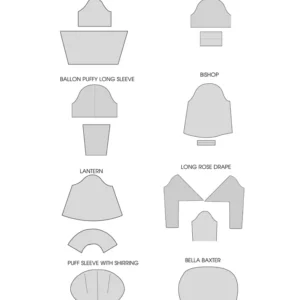 Sleeve Sewing Pattern Pack Vol 2 | Sizes XXS-6XL - Image 9