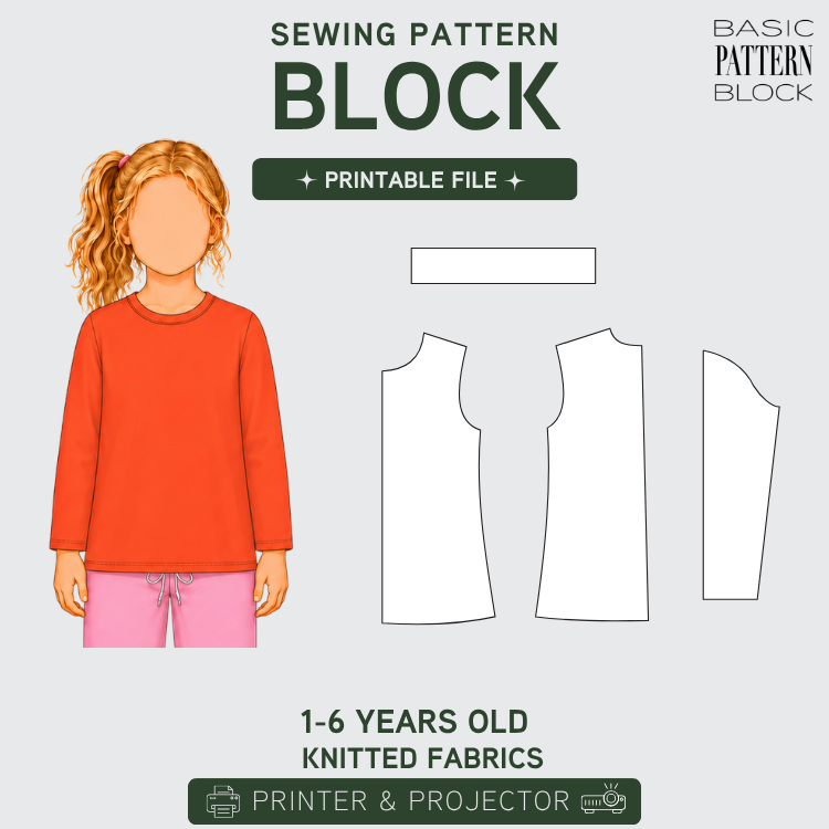 GIRLS TOP WITH LONG SLEEVE KNITTED 1-6 YO