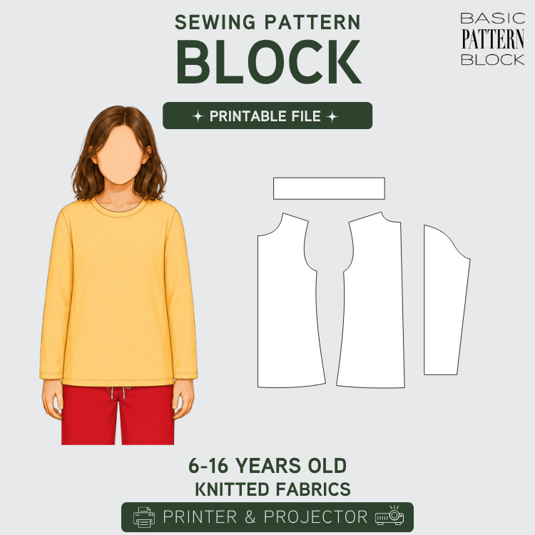GIRLS TOP WITH LONG SLEEVE KNITTED 6-16 YO
