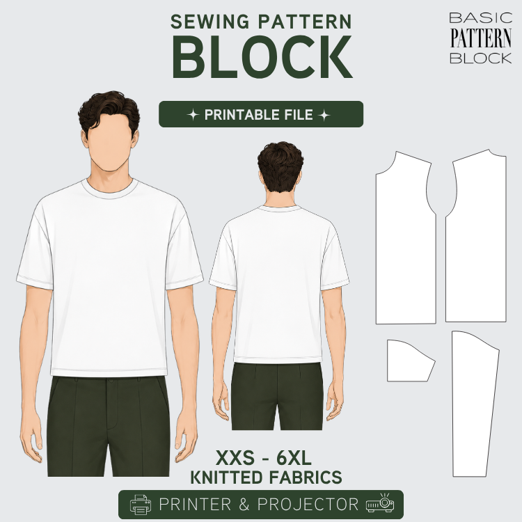 MEN BASIC KNITTED BODICE SLEEVE VARIATIONS
