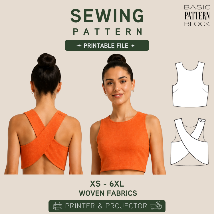 CROSSBACK CROP TOP WOMEN