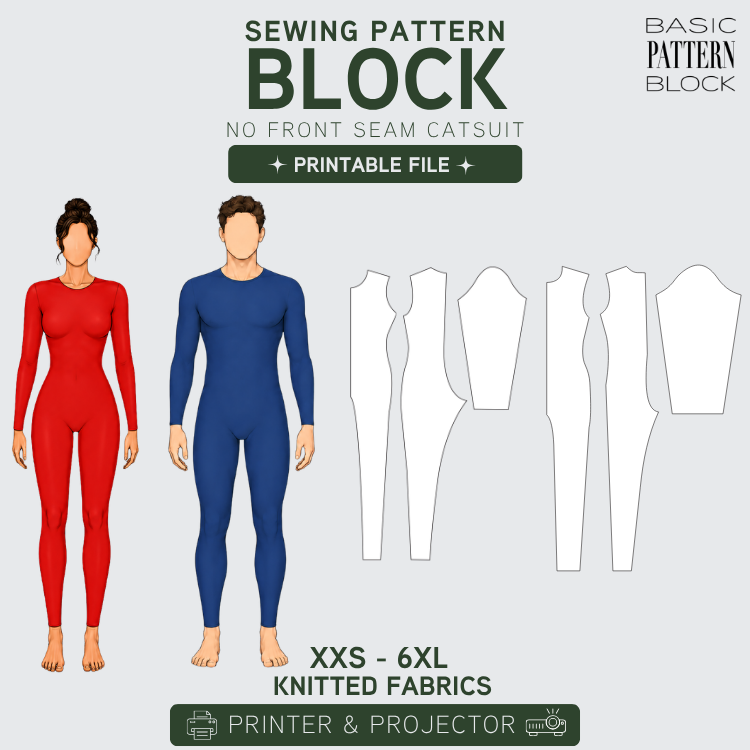 NO FRONT SEAM CATSUIT MEN & WOMEN