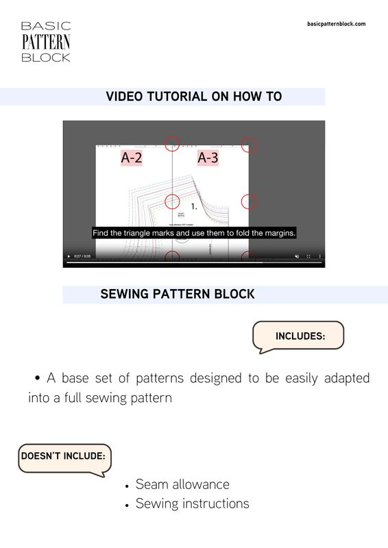 Men’s Catsuit Pattern Block – Printable + Projector PDF - Image 5