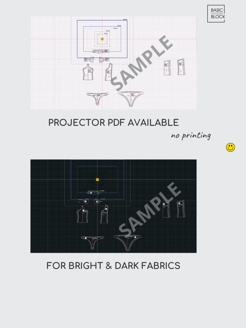 Princess Seam Torso & Sleeve Sewing Pattern Block | XS-6XL - Image 6