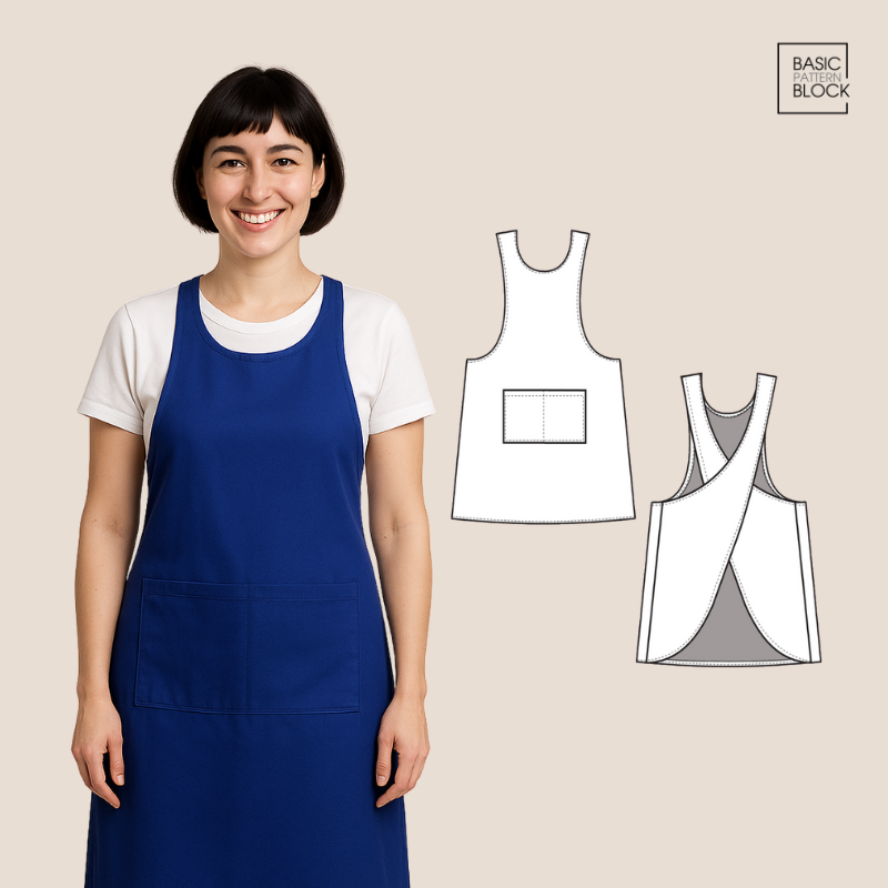 CROSS BACK APRON