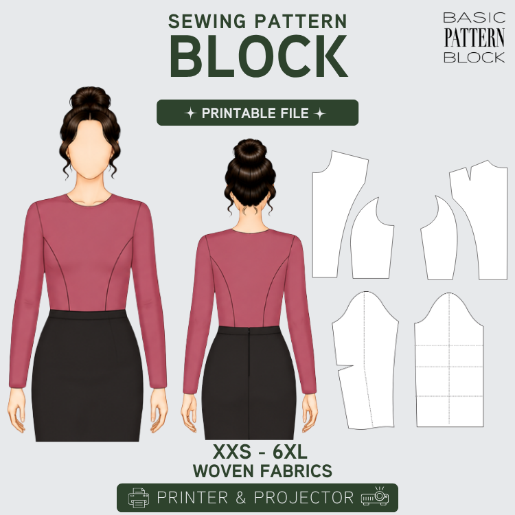 PRINCESS SEAM BODICE WITHOUT DART