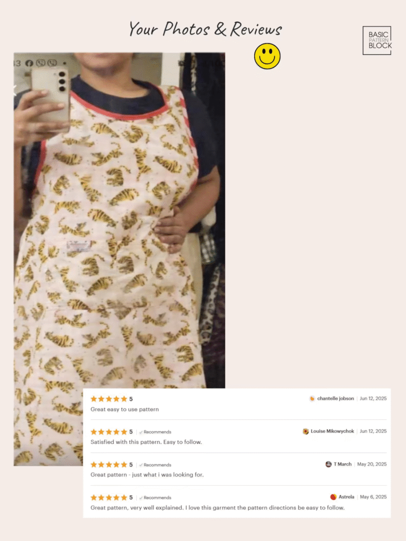 Versatile Cross-Back Apron PDF Sewing Pattern | All Sizes - Image 9