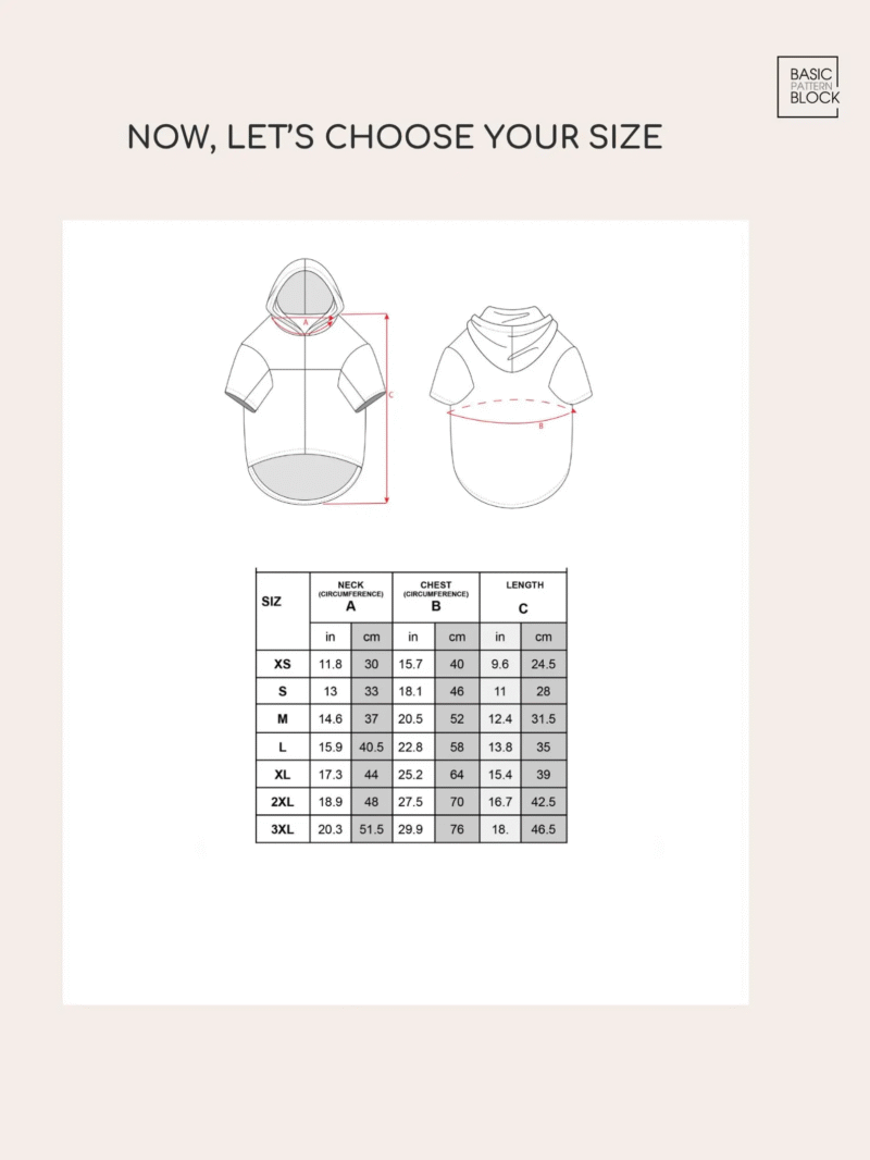 Dog Hoodie | Sewing Pattern | XS-3XL | Knitted - Image 10