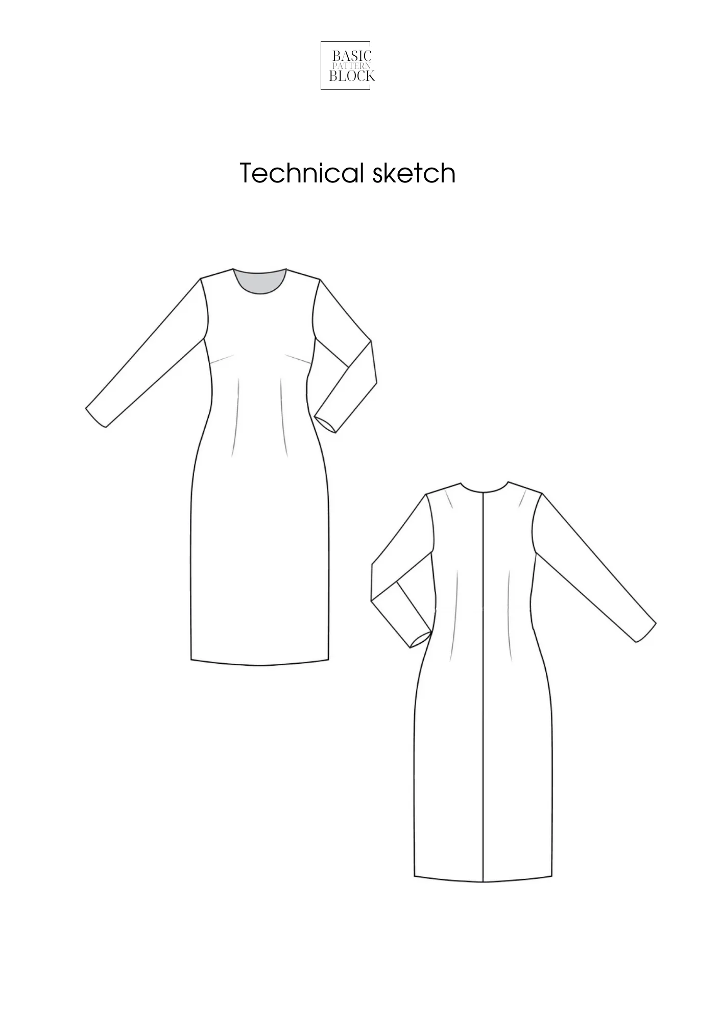 BASIC WOVEN DRESS WITHOUT WAIST SEAM - Image 5