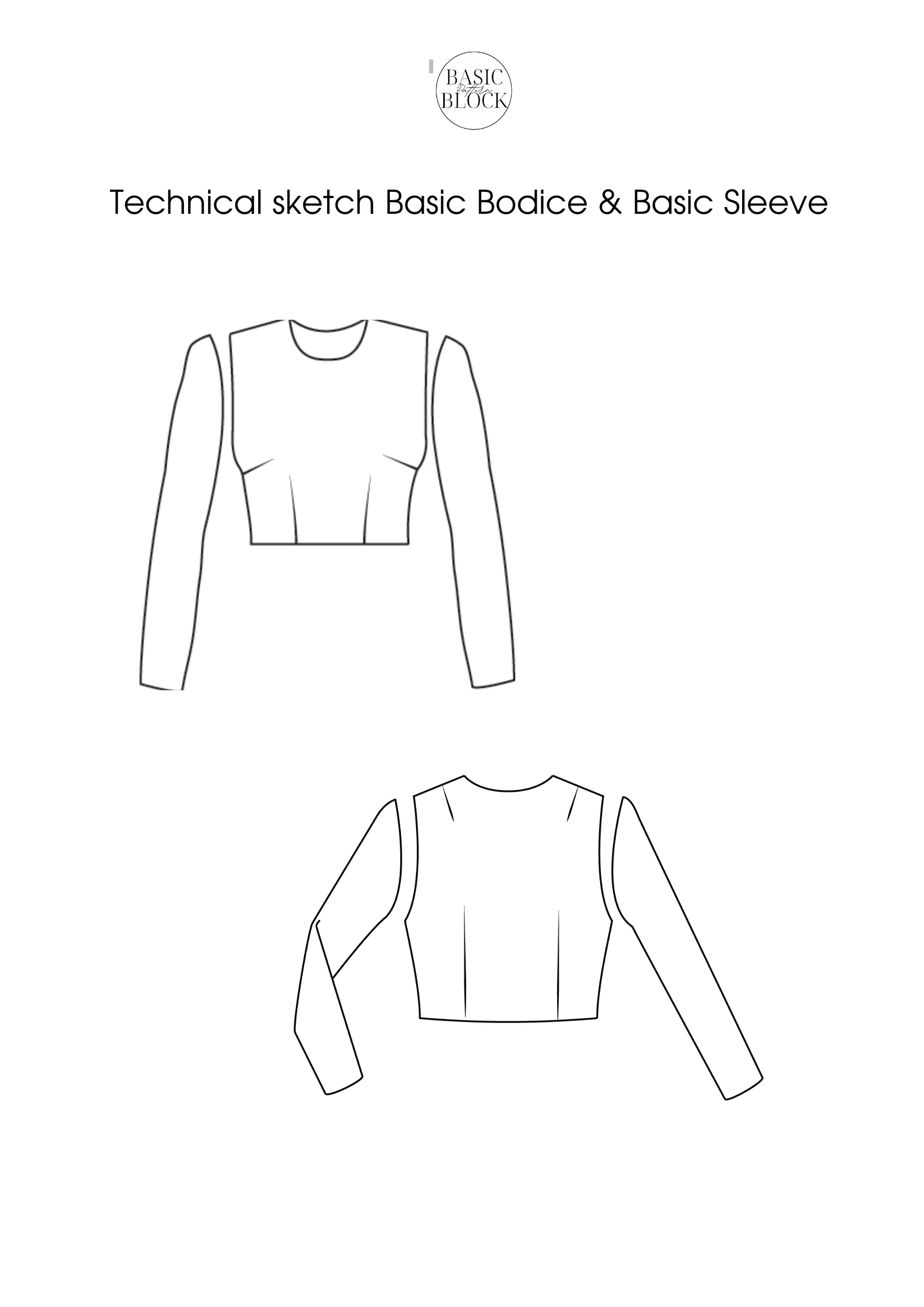 5 Basic Women Sewing Pattern Block | Woven | XXS-6XL - Basic Pattern Block
