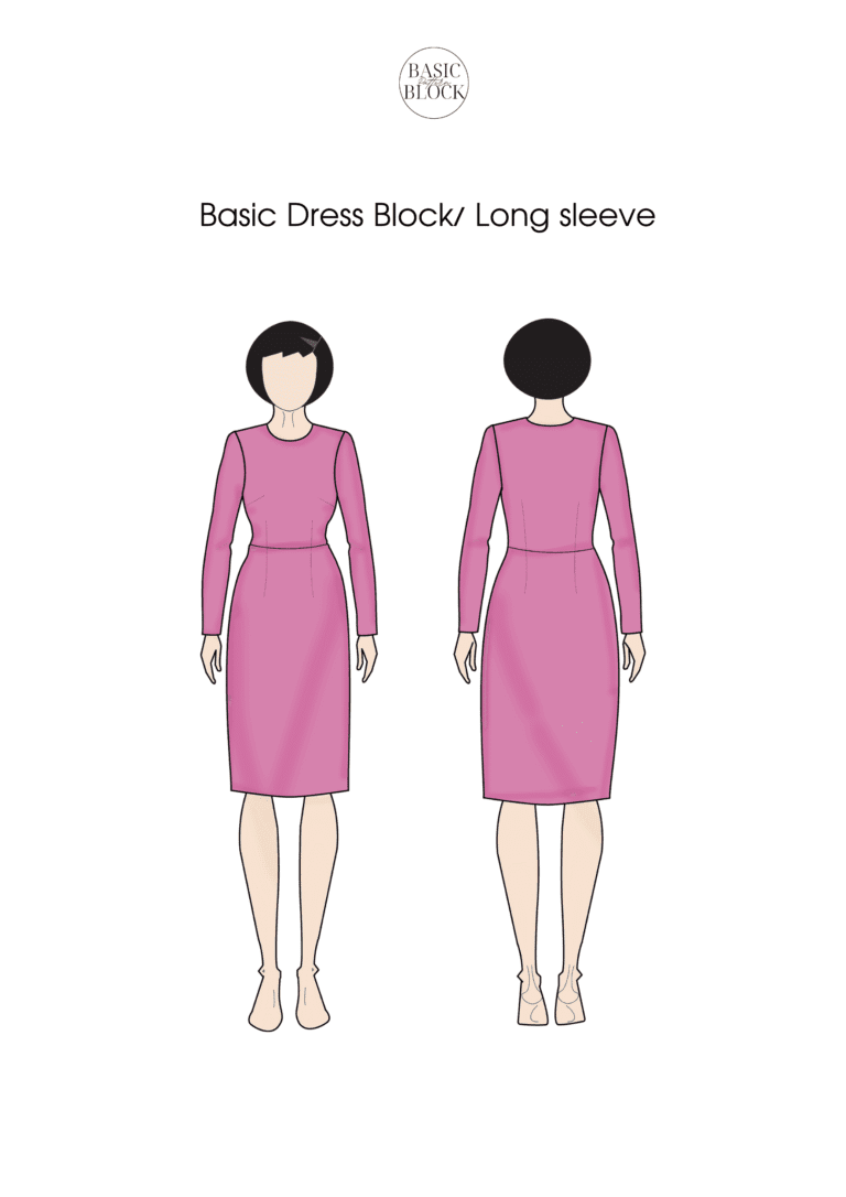Basic Dress Sewing Pattern Block | XS-6XL | Basic Pattern Block