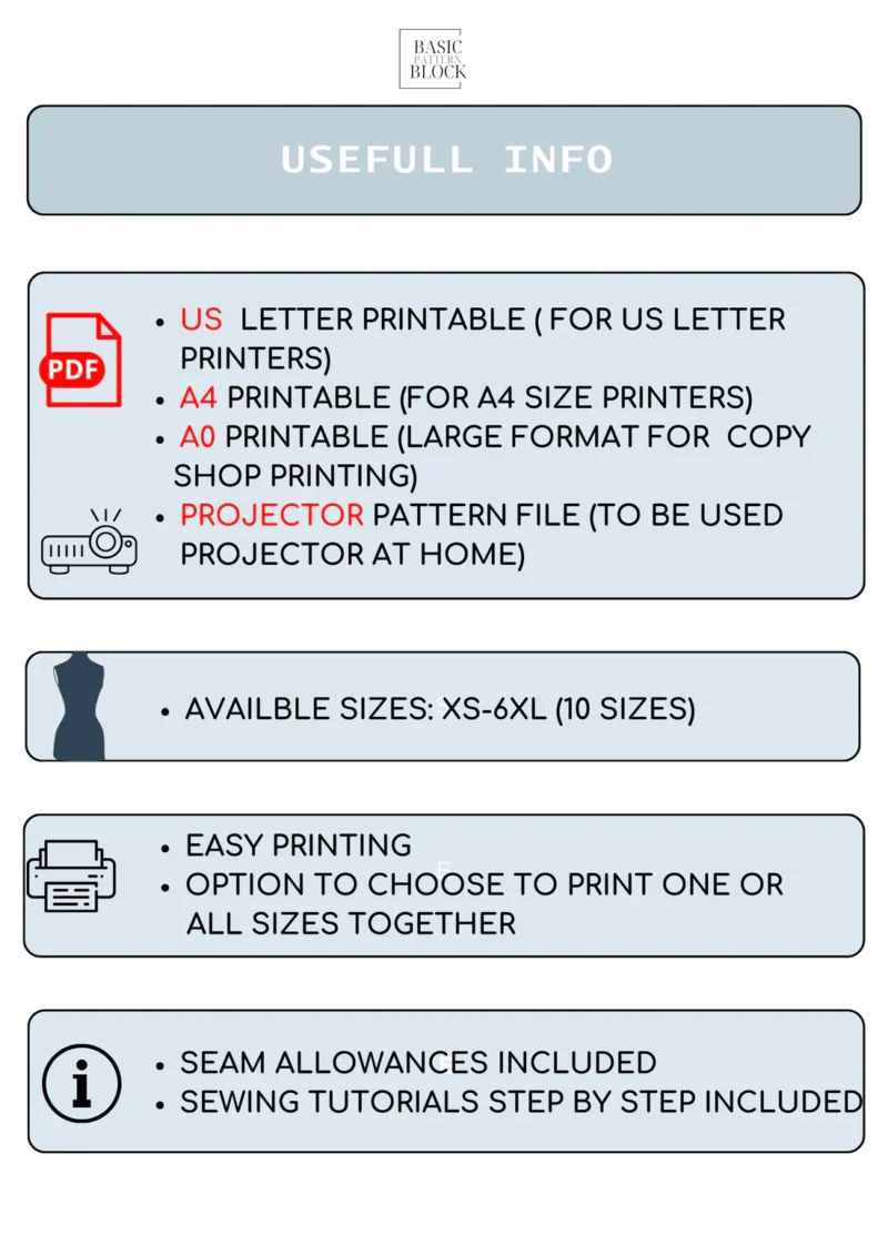 PDF Maternity Knit Dress Sewing Pattern | XS-6XL | Midi Sleeveless Fit - Image 10
