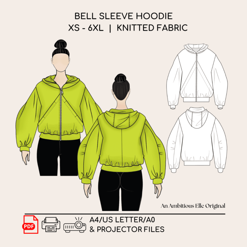 Barrel Sleeve Hoodie | Sewing Pattern