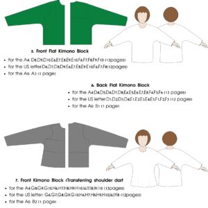 10 Easy Fit Bodice Variations | Sewing Pattern Block BUNDLE | Woven | XS - 6XL - Basic Pattern Block