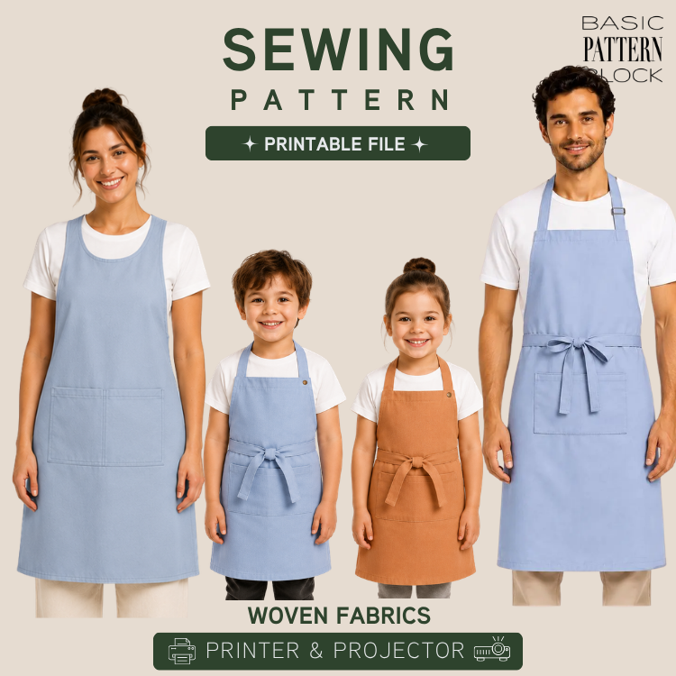 APRON BUNDLE CROSSBACK & BASIC ADULT & KIDS