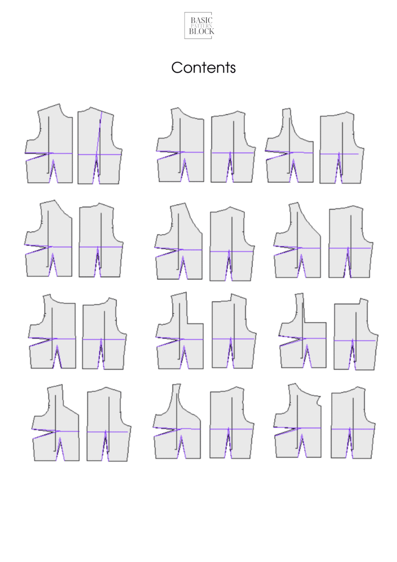 12 Neckline Cut Bundle Sewing Pattern Block | Woven | XXS-6XL - Image 7