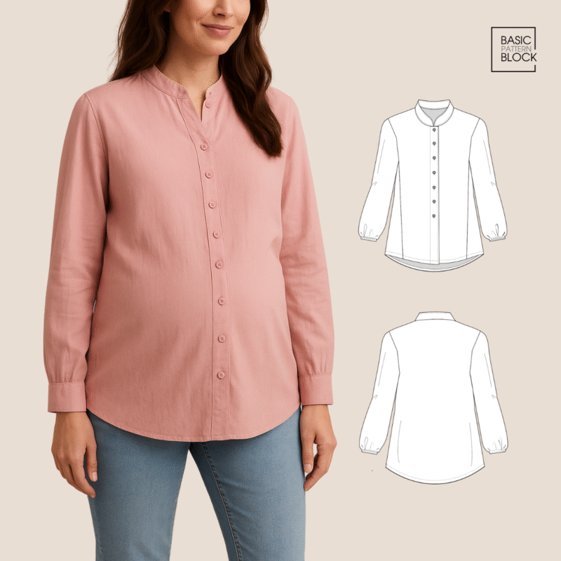 WOMEN SHIRT LOOSE FIT MATERNITY FRIENDLY