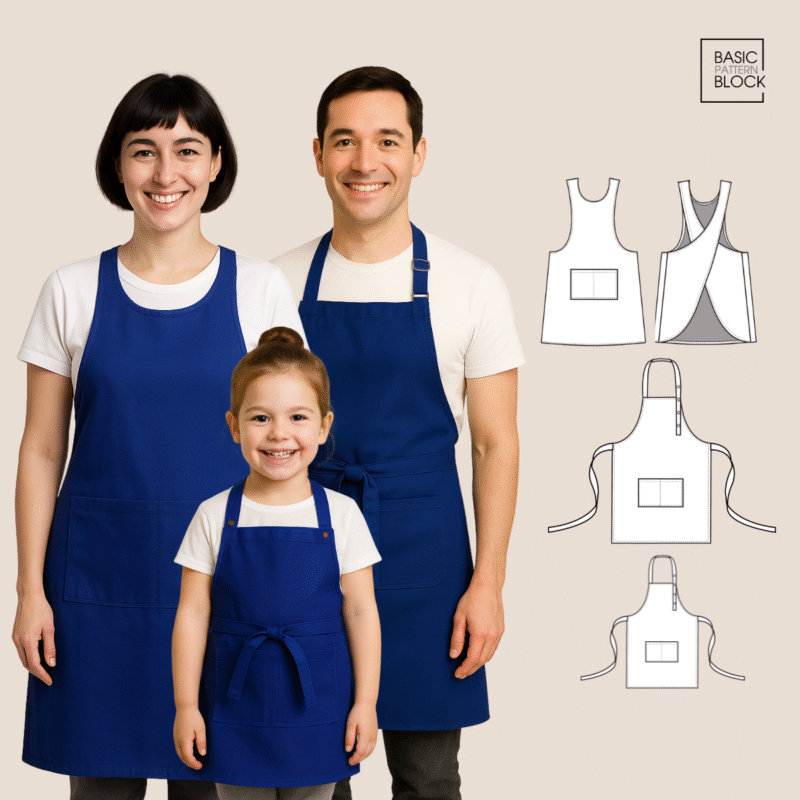 APRON BUNDLE CROSSBACK & BASIC ADULT & KIDS