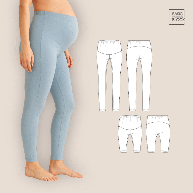 Maternity Leggings PDF Sewing Pattern | XS | Basic Pattern Block