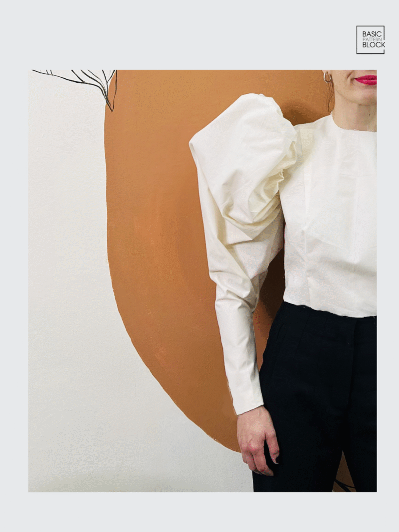 bella baxter bolero sleeve sewing pattern block