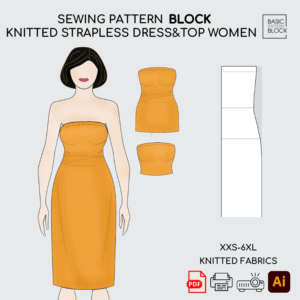 tube dress knitted fabrics slopper women