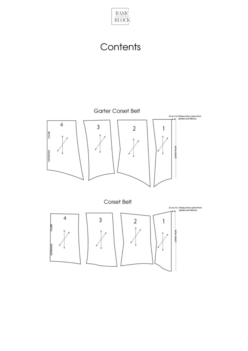 Corset Belt | Sewing Pattern Block | Woven | XS-3XL - Image 5