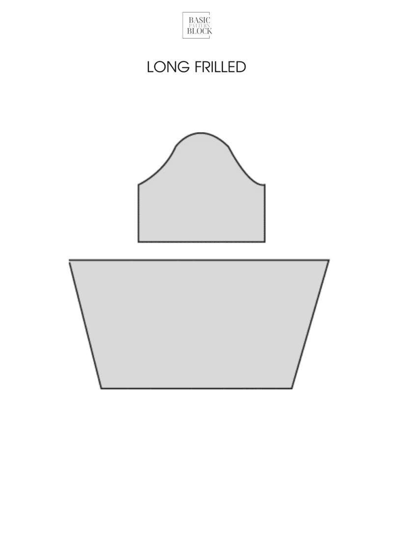 Frilled Sleeve | Sewing Pattern Block | XXS-6XL - Basic Pattern Block