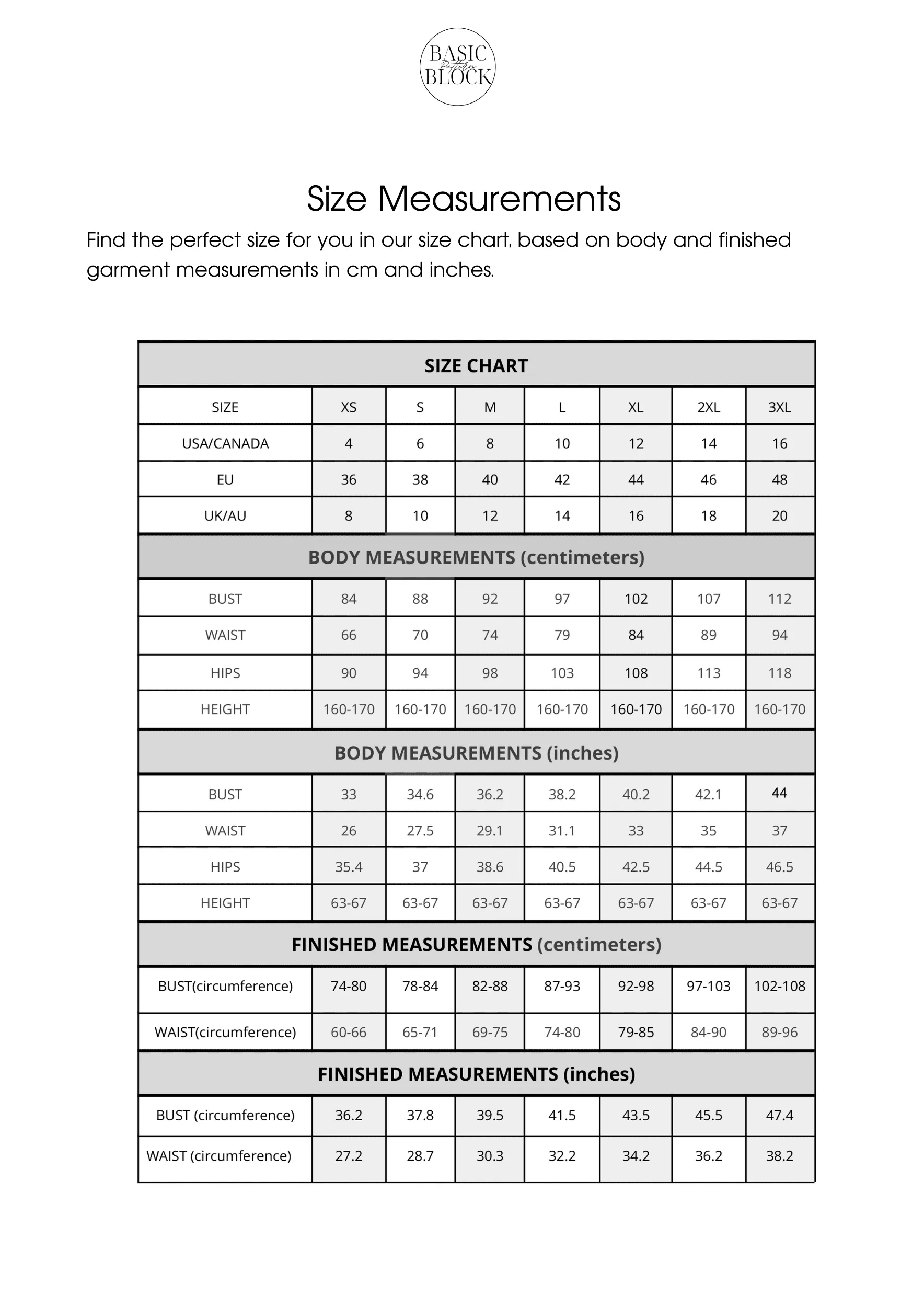 Bustier Top | Sewing Pattern Block | Woven | XS-3XL - Basic Pattern Block