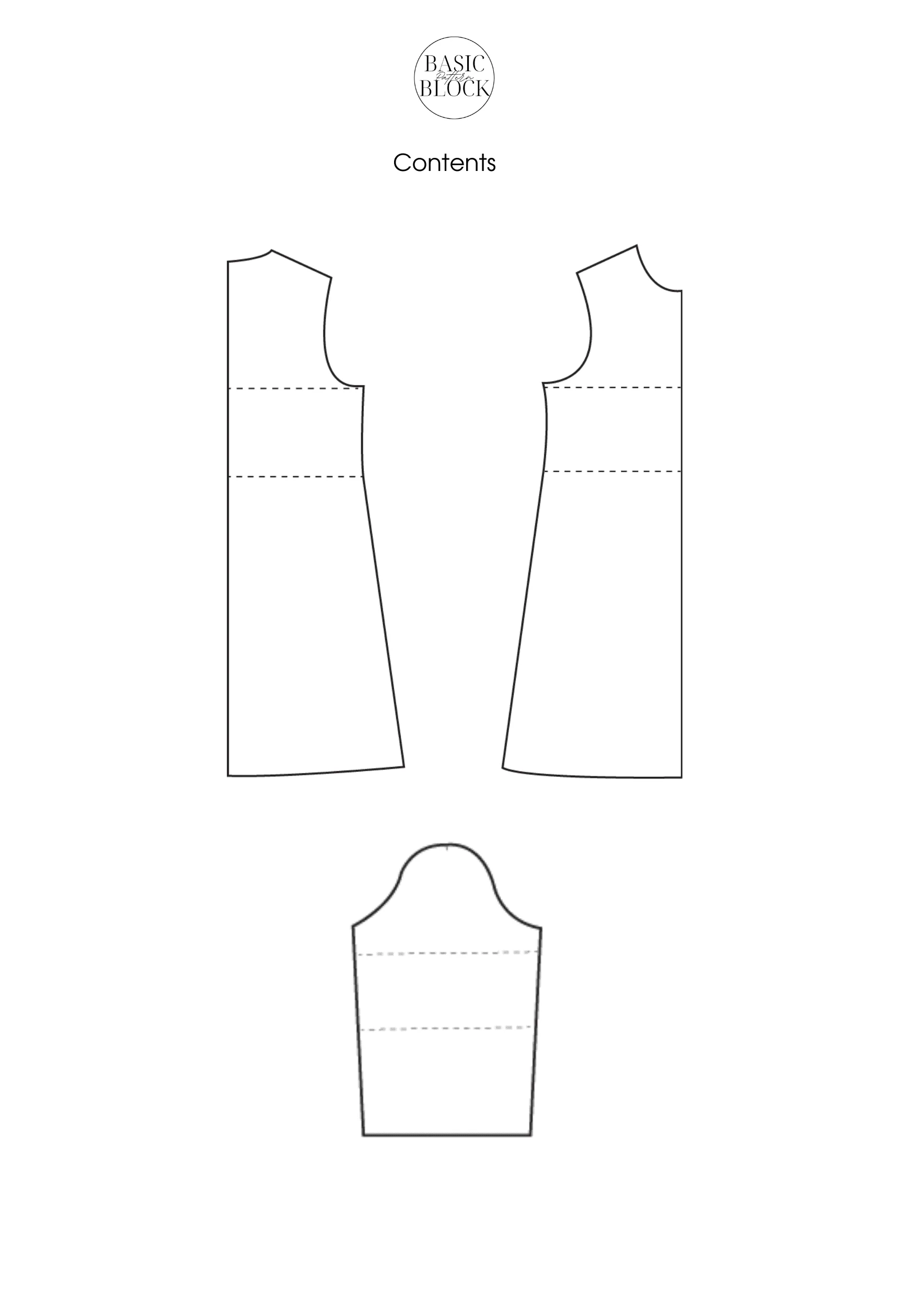 Girls Dress | Sewing Pattern Block | Woven | 1-12 - Basic Pattern Block
