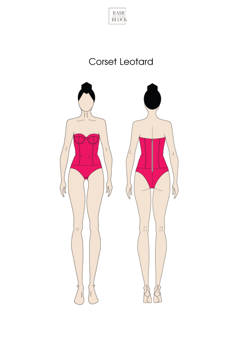 Soft Cups Bustier | Sewing Pattern Block | Woven | XS-3XL - Image 4